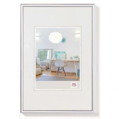Imagen de walther design KV080S New Lifestyle marco de fotos plástico, 60x80 cm, plata