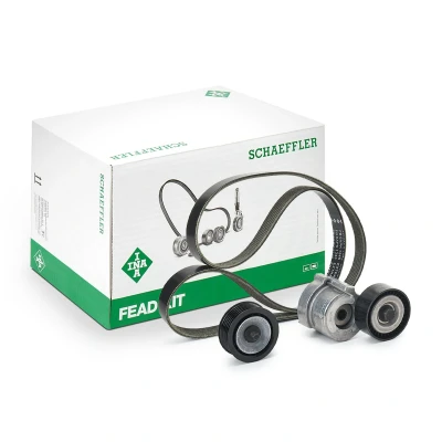Imagen de INA 529 0459 10 Juego de correas trapeciales poli V Revisar/sustituir poleas libres del alternador FIAT: Tipo Hatchback, Familiar, 500L norauto,