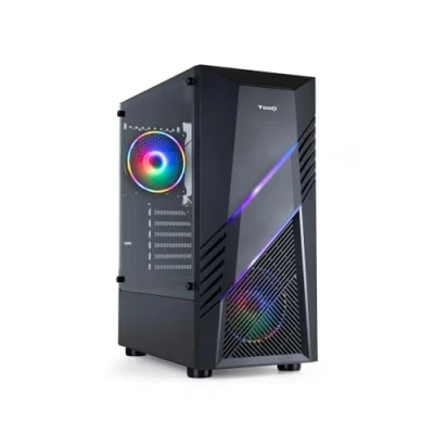 Imagen de TOOQ Caja Semitorre Gaming TQGCC102 B “BIOHAZARD Negra RGB Negro