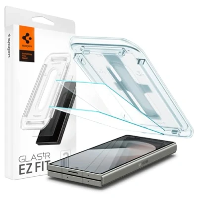 Imagen de Spigen EZ Fit Cristal Templado Clear Protector De Pantalla Samsung Galaxy Z Fold 6 Paquete 2