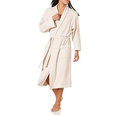 Imagen de Amazon Essentials Albornoz Ligero Tipo Gofre (Disponible en las Tallas Grandes y Altas) Hombre, Beige, M L