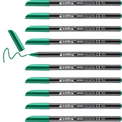 Imagen de Rotulador edding punta fibra 1200 verde n.4 redonda 0.5 mm