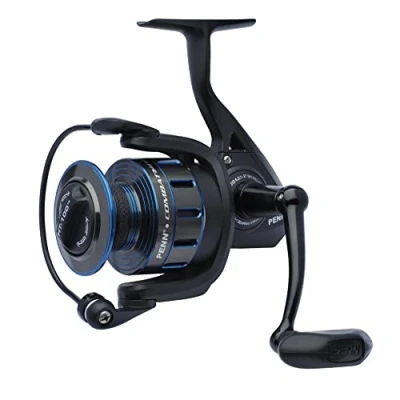 Imagen de PENN Combat III Carrete de Pesca, Giratorio, Pesca en el mar, versátil para Barco, Kayak, Orilla, Spinning, Jigging, Surf y Uso Completo, Unisex, Negro/Azul, 5000