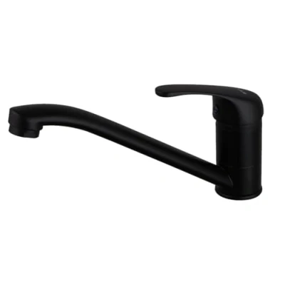 Imagen de Inguz Linea Eyra. Grifo de Cocina Clasico. Mezclador Monomando para Lavabo cocina. Agua Fria y Caliente. (Negro)