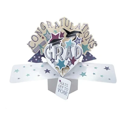 Imagen de Tarjeta de felicitación emergente graduación original Second Nature 3D Pop Up Cards