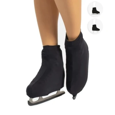 Imagen de CALZITALY Cubrepatin para Niña y Mujer, Funda PatinSkate, Professional Skating, Natural, Negro, Caramelo, 70 DEN, S, M, L, Calcetería Italiana (28 32, Negro)