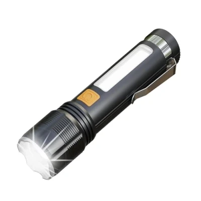 Imagen de Extralink Linterna Led Recargable 700 Lúmenes, Linternas Alta Potencia, 5 Modos con SOS, Batería integrada, 1500mAh, USB, Resistencia Ideal para Cortes de Luz, Emergencias y Camping