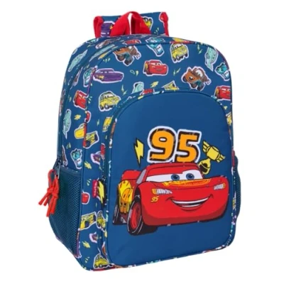 Imagen de Safta CARS RACING Mochila Escolar Niño, Infantil, Adaptable a Carro, Ideal para Niños en Edad Escolar, Cómoda y Versátil, Calidad Resistencia, 33x14x42 cm