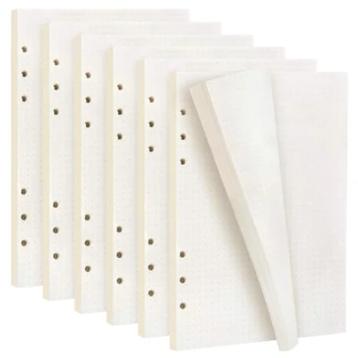Imagen de 270 Hojas Papel de Recambio A5 Punto con 6 Agujeros para Carpeta Anillas Cuaderno Diarios Páginas Interiores 540