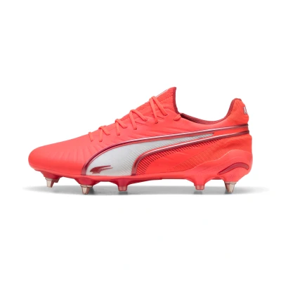 Imagen de PUMA KING ULTIMATE MxSG Football Boots Unisex, Calzado, Glowing Rojo/Blanco/Rojo Fire, 40.5