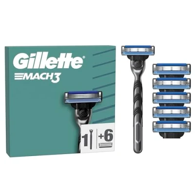 Imagen de Gillette Mach3 Maquinilla De Afeitar Para Hombre, 1 Gillette, 6 Recambio