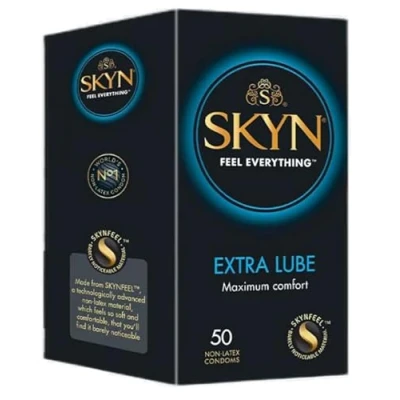 Imagen de SKYN Extra Lube, Preservativos Lubricados Sin Látex (50Uds)