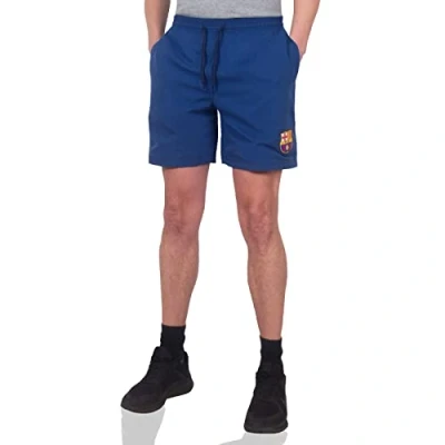 Imagen de FC Barcelona Pantalones Cortos Oficiales para Hombre Poliéster Azul L
