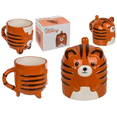 Imagen de Out of the blue Taza de tigre invertida 12 x 14 cm, Dolomita, 500 ml