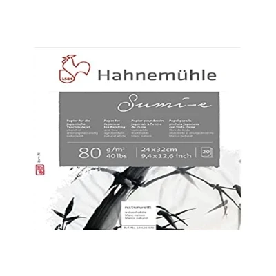 Imagen de Hahnemuhle Sumi e Papel de 80 g/m², 24 x 32 cm