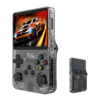 Imagen de Keyboy Game Console, Consola de Videojuegos Retro portátil con más 20.000 Juegos Integrados, portátil, Pantalla IPS HD 3,5 Pulgadas (Gris)