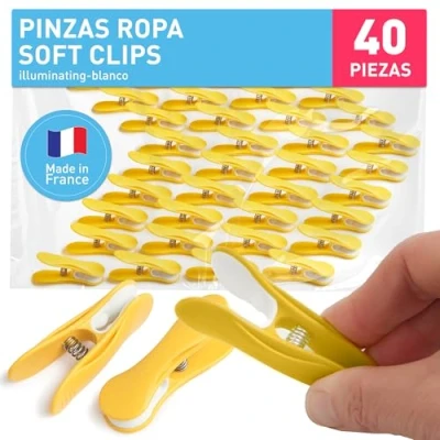 Imagen de culiclean Clips Suaves (40 Piezas, Illuminating Blanco)
