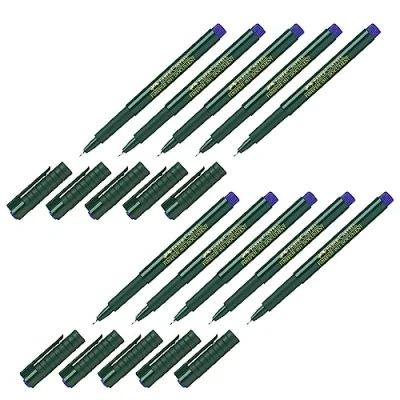 Imagen de FABER CASTELL 205063 Finepen 1511 rotulador de punta fibra, 0,4 mm, azul, 10 fineliners