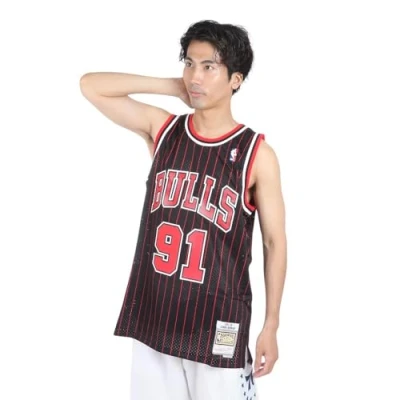 Imagen de Mitchell &amp; Ness Chicago Bulls Dennis Rodman Equipación de clubes, Hombre, Talla: Large, Black