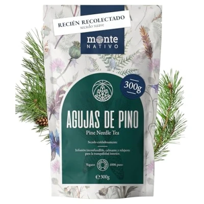 Imagen de té de Agujas pino Monte Nativo (300 g) 100% puro y natural, sin aditivos como hierbas o regalo aromático frutas Caliente helado