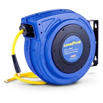 Imagen de Goodyear retráctil compresor de Aire/Agua Carrete Manguera, MAX. 300psi Manguera Polymer (3/8&quot; x 65 ft) Hybrid