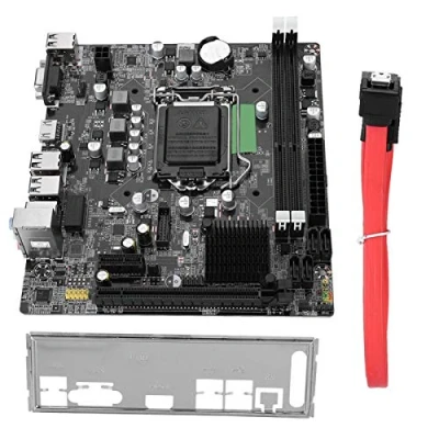 Imagen de placa base para computadora de escritorio, LGA 1155 Usb3.0 SATA DDR3 SATA3.0 Interfaz disco duro alta velocidad Memoria Nuclear HDMI HD Graphics Intel B75 19x17x4cm / 7.5x6.7x1.6