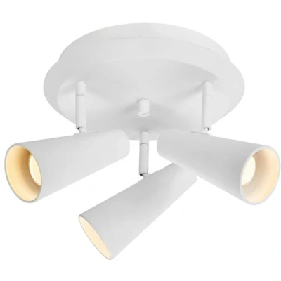 Imagen de Markslöjd Plafón Crest de metal blanco 3 luces