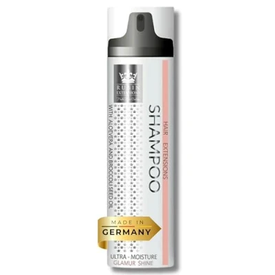 Imagen de Rubin Extensions champu para Extensiones cabello natural Ultra hidratante de no pegajoso y sin residuos 250ml Cuidado pelo