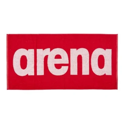 Imagen de Arena Gym Soft Towel Toalla de algodón, Color Rojo/Blanco,100 x 50 cm