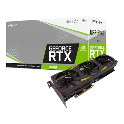 Imagen de PNY GeForce RTX™ 3080 12GB XLR8 Gaming Epic X RGB™ Uprising™ Triple Fan Graphic Card LHR, Color Black