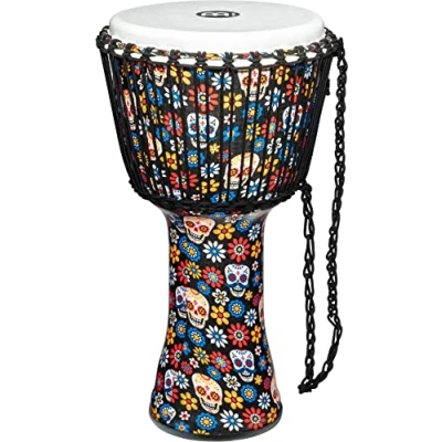Imagen de MEINL Percussion Travel Series Djembé Parche de fibra acabado Day of the Dead 12&quot;, PADJ7 L F