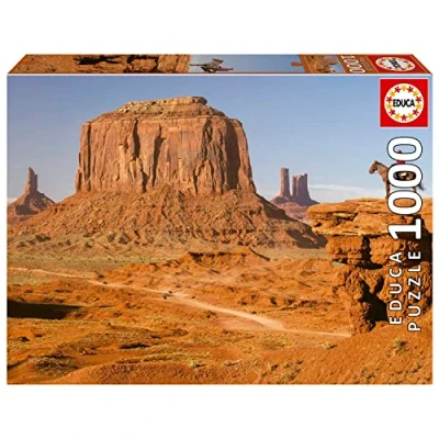 Imagen de Educa Puzzle de 1000 Piezas para Adultos Monument Valley. Incluye Pegamento Fix Puzzle. A Partir 14 años (19559)