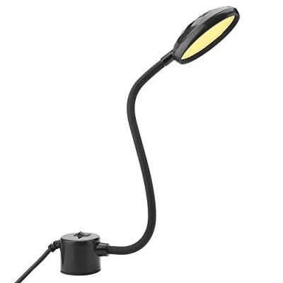 Imagen de luz LED de Costura, Trabajo Costura COB 8W Lámpara máquina Coser Base magnética Ajustable 110 265V(EU Plug)
