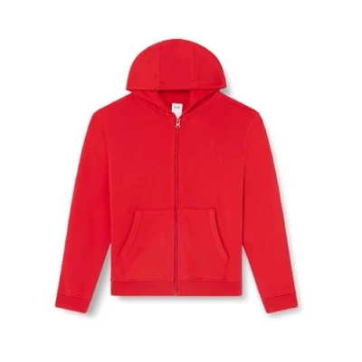 Imagen de Mukua Byron Kids, Sudadera niños con cremallera y capucha, color Red, Talla 12/14