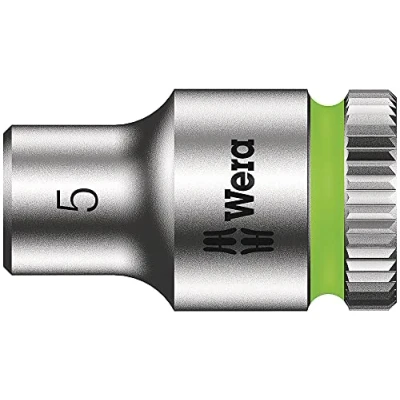 Imagen de WERA 05003503001 8790 HMA Zyklop Nuss 5,0 Llave de vaso con arrastre 1/4&quot;