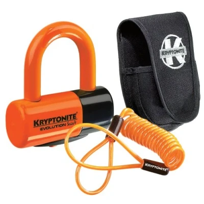 Imagen de (999591) ANTIRROBO Disco KRYPTONITE Evolution Premium Pack Naranja (14x48x54) +Funda+Reminder
