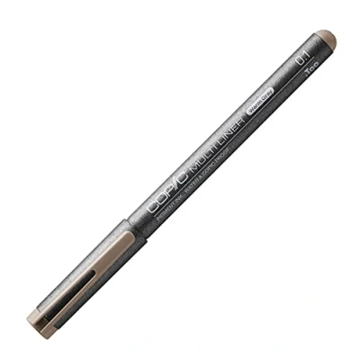 Imagen de Copic Multiliner 0.1 mm, Gris cálido, Rotulador fino con punta fina y tinta pigmentada resistente al agua