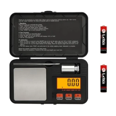 Imagen de Báscula de Alta Precisión 50g / 0.001g, Digitales Precisión, Balanza Alimentos, Joyería,con Pantalla LCD, con Peso calibración para Ingredientes, Cocina, Joyería