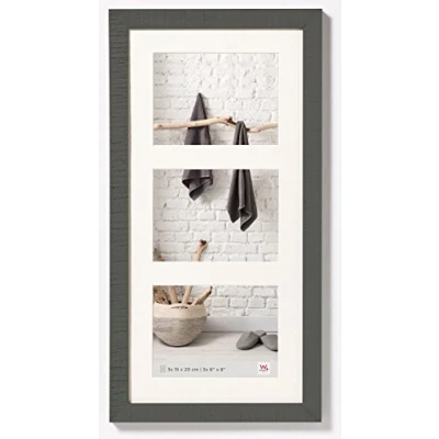 Imagen de Walther Design HO352D Home, Marco de la galería madera, gris, formato imagen 3x 15 x 20 cm