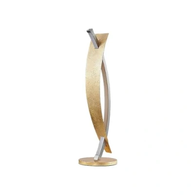 Imagen de Lámpara de mesa LED Lucande Marija, dorada, metal, 61,5 cm
