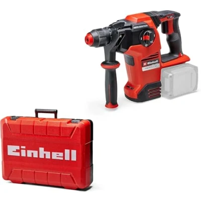 Imagen de Einhell Martillo perforador con batería HEROCCO 36/28 Power X Change (Li Ion, 2x 18 V, Twin Pack, 3.2 Joule, 29 Nm, motor sin escobillas, portaherramientas SDS+, incl. e box, ni cargador)