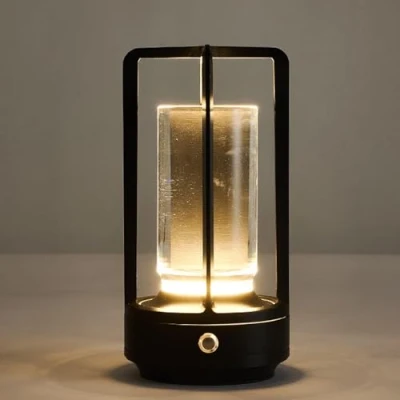 Imagen de Klarako Crystal Lantern,Crystal Lamp,Klarako Lantern Lamp, 3 Colors Rechargeable Cordless Led Lights for Lamp,Restaurant/Bedroom/Bar/Cafe/Camping
