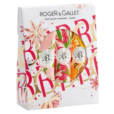 Imagen de ROGER &amp; GALLET Trío de regalo crema manos Rosa, flor Figuier, Gingembre Rouge 3 cremas 1 fl oz
