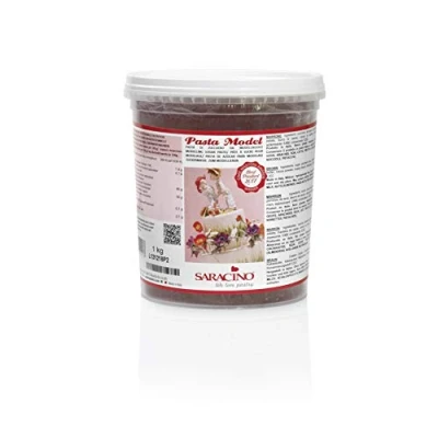 Imagen de Saracino Pasta fondant Model Marrón Para modelar De 1 kg Sin gluten Made in Italy