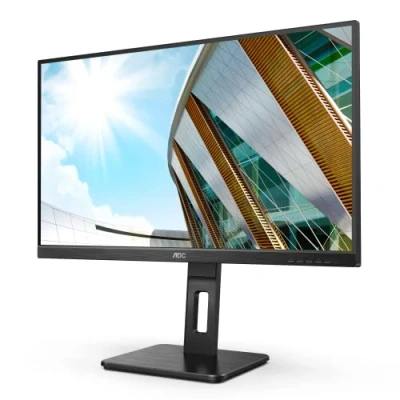 Imagen de AOC 27P2Q Monitor FHD de 27 pulgadas, altura regulable (1920 x 1080, 75 Hz, VGA, DVI, HDMI, DisplayPort, USB Hub), color negro