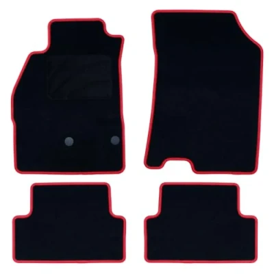 Imagen de OCC DESIGN Alfombrillas Coche, Alfombras a Medida, Compatibles con Renault Megane III (2009 2016) , Alta Calidad, Velour/Polipropileno, Anclaje Original, Reverso Antideslizante, Talonera, 4 Piezas