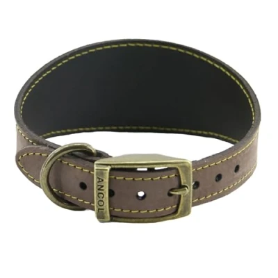 Imagen de Ancol Timberwolf Collar de Piel para Galgo (marrón) Cuello 34 43 cm