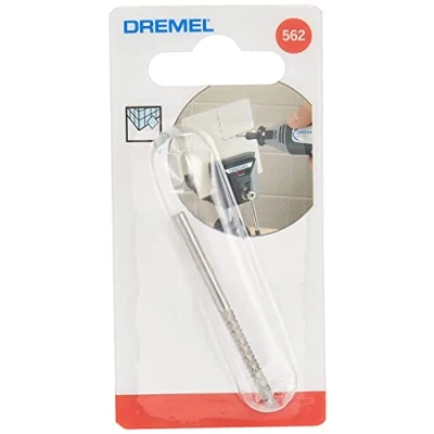 Imagen de Dremel 562 Broca espiral multiuso, accesorio para herramientas rotativas con un diámetro de corte 3,2 mm cortar azulejos pared