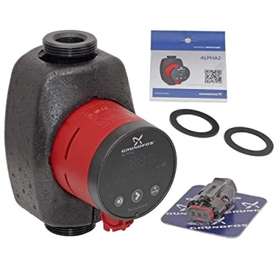 Imagen de Grundfos Bomba de circulación calefacción ALPHA2 230 V, PN 10, 180 mm tipo 25 80, Rp 1&quot;.