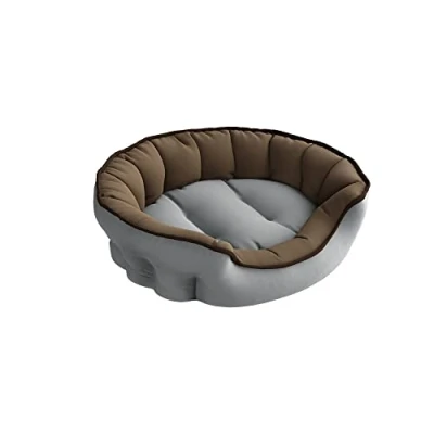 Imagen de Sogni e capricci Cuccia Pets Cama alcochada Enjoy para Perros y Gatos, Gris Claro/tòrtola, 59X53X18CM, poliéster